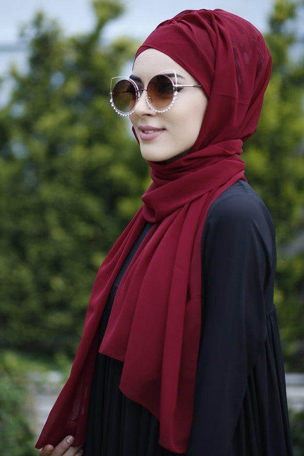 Hijab bonnet integré