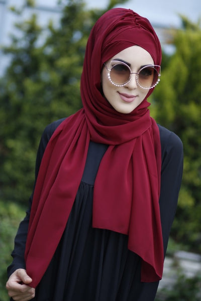 Hijab bonnet integré