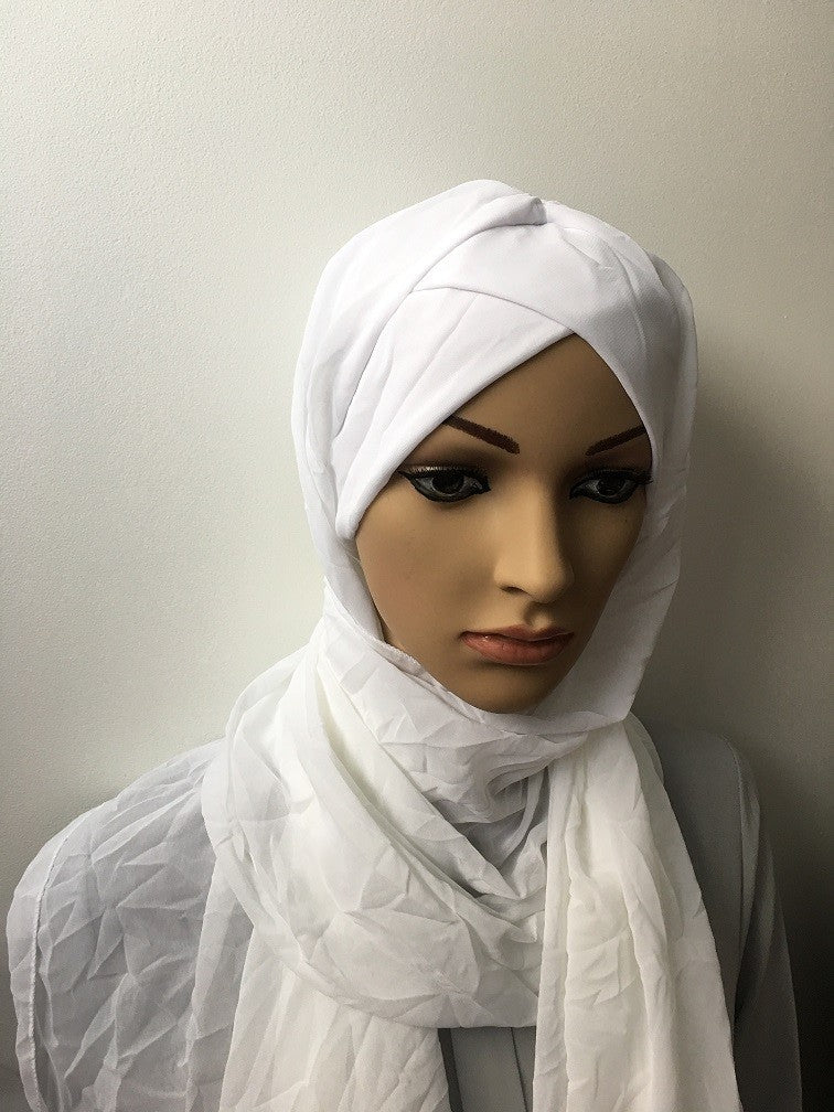 Hijab bonnet integré