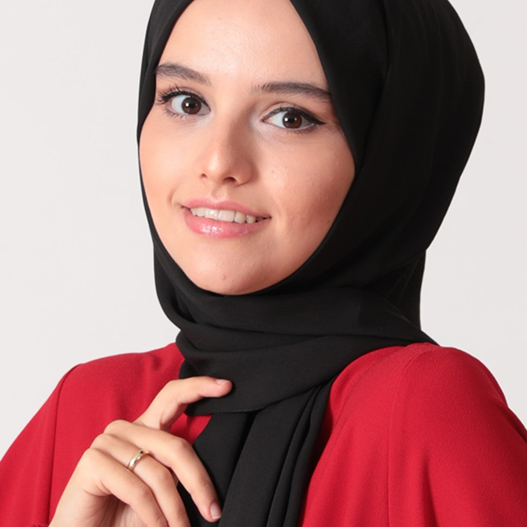 Luxury crepe hijab