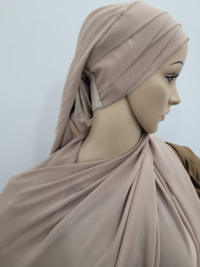 Hijab croisé prêt à enfilé