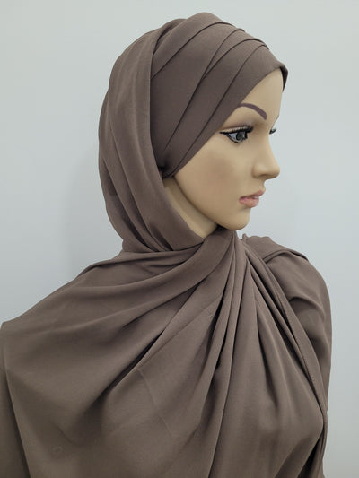 Hijab croisé prêt à enfilé