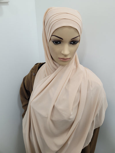 Hijab croisé prêt à enfilé