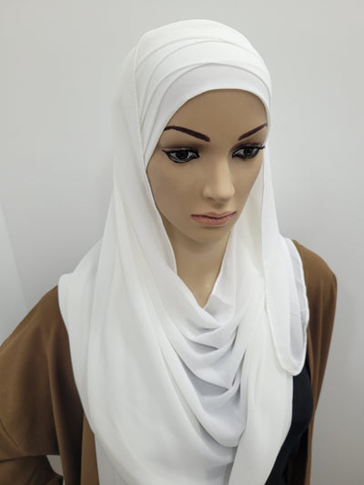 Hijab croisé prêt à enfilé