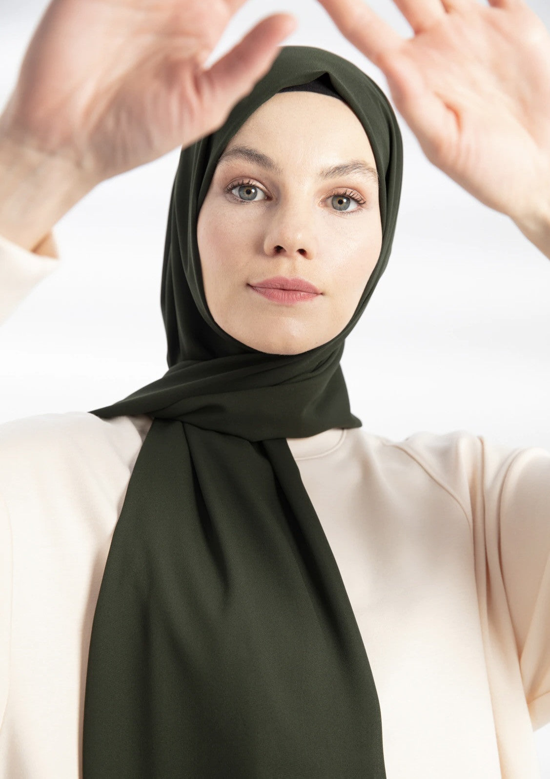 Luxury crepe hijab