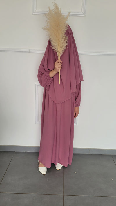 Children's abaya and khimar set