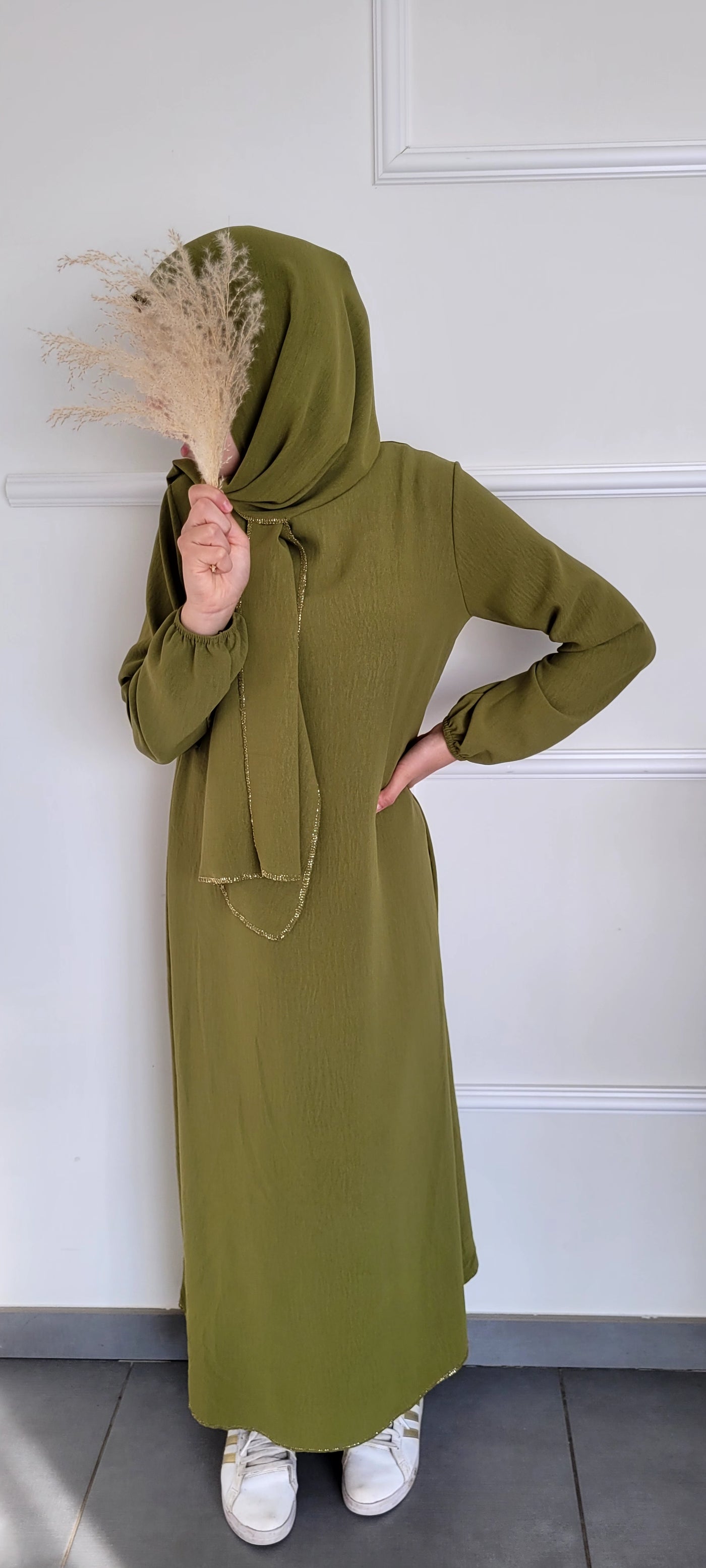 Robe enfant voile intégré